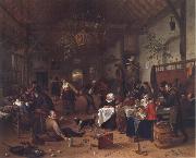 Jan Steen Merry Company in an inn France oil painting artist